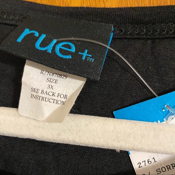 Rue plus size graphic sorry I’m not sorry long sleeve shirt size 3X - Picture 6 of 7